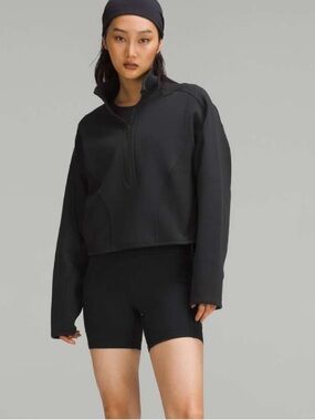 Lululemon Mixed Fabric Half-Zip Pullover
Black